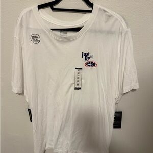 Nike White 'Just Do It' Men's Tee